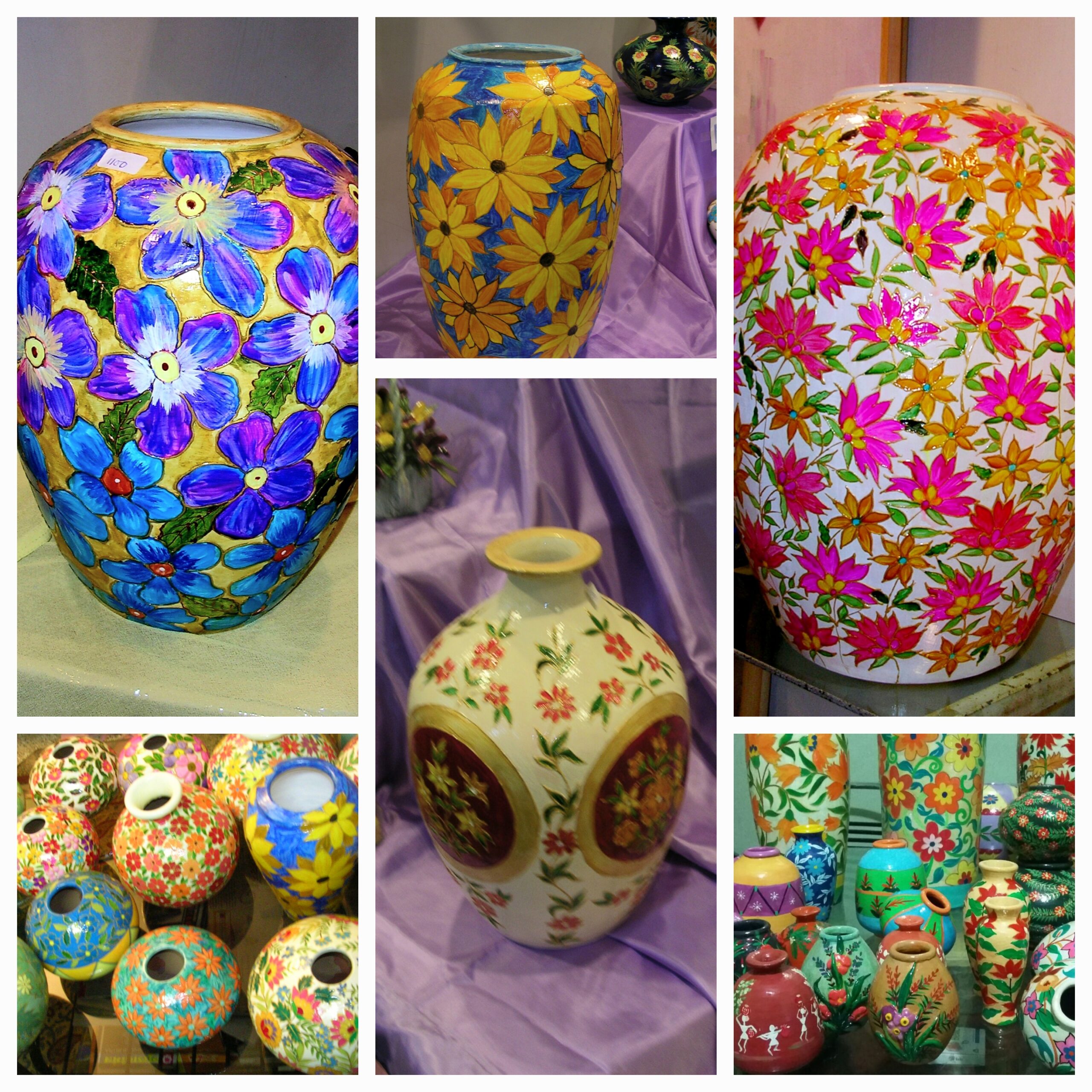 hand painted vases (1) hand painted vases (1)